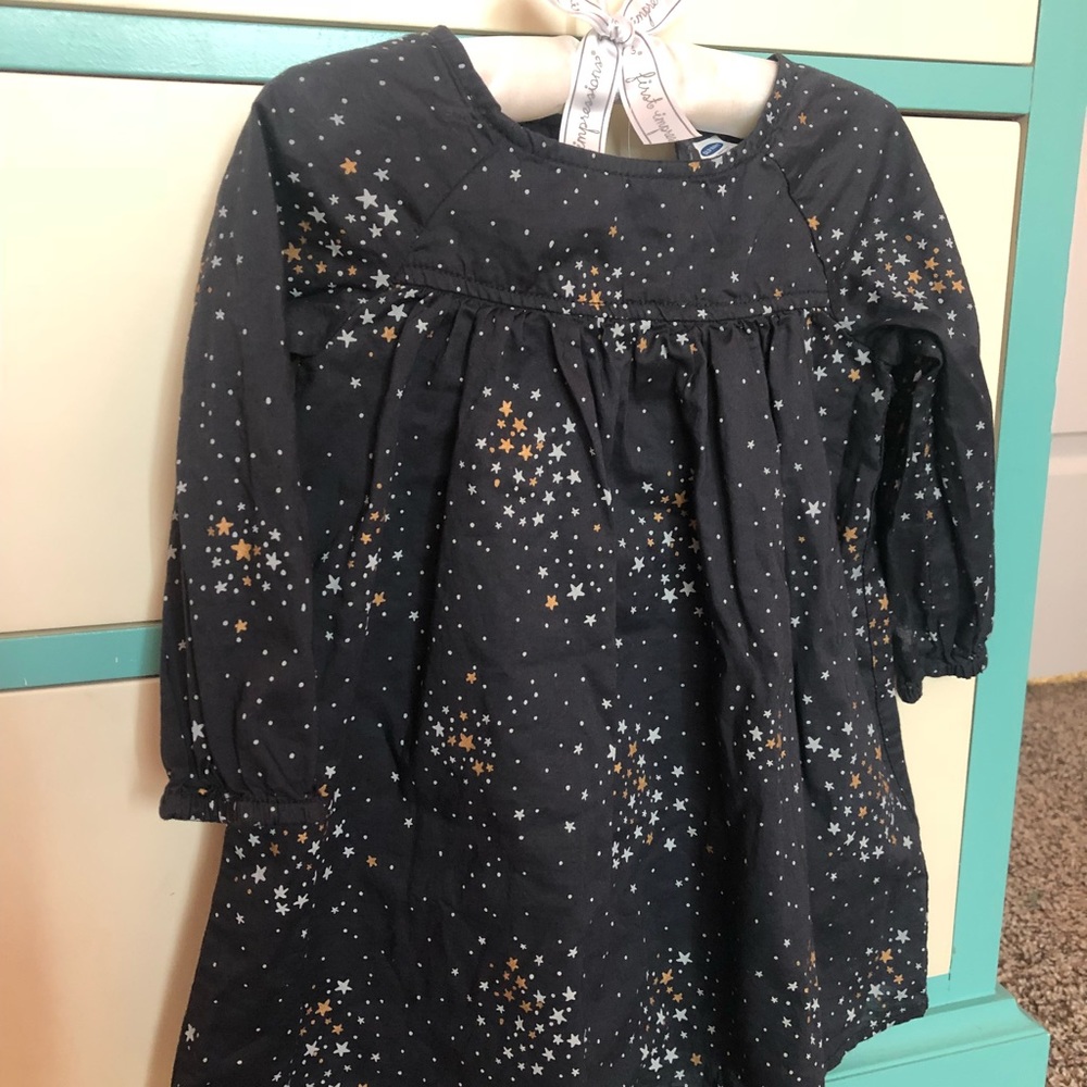 Old Navy navy tunic with stars - 12-18 mo - EUC